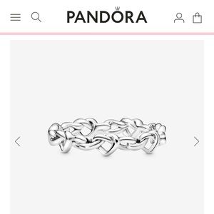 Pandora Knot Heart Ring